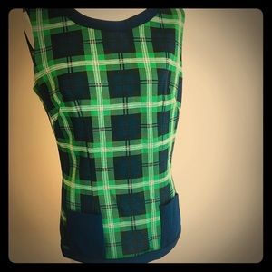 Vintage Young Society Plaid Top